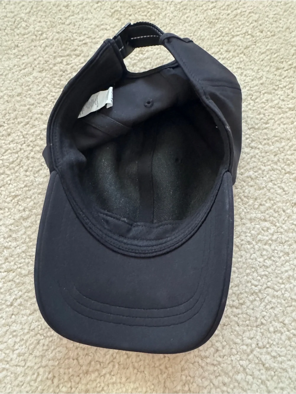 Lululemon Black Adjustable Performance Baseball Cap Hat One Size
